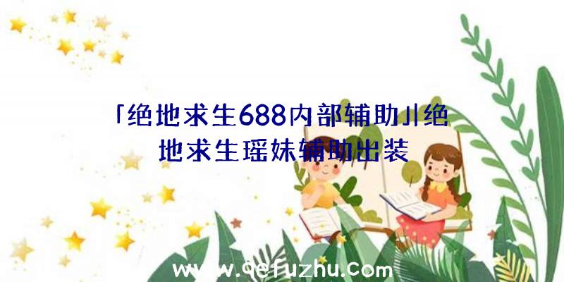 「绝地求生688内部辅助」|绝地求生瑶妹辅助出装